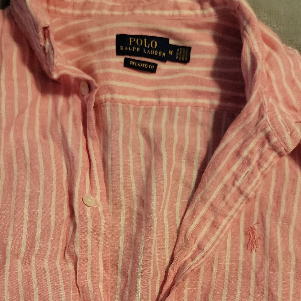 Polo by Ralph Lauren Pink Striped Shirt